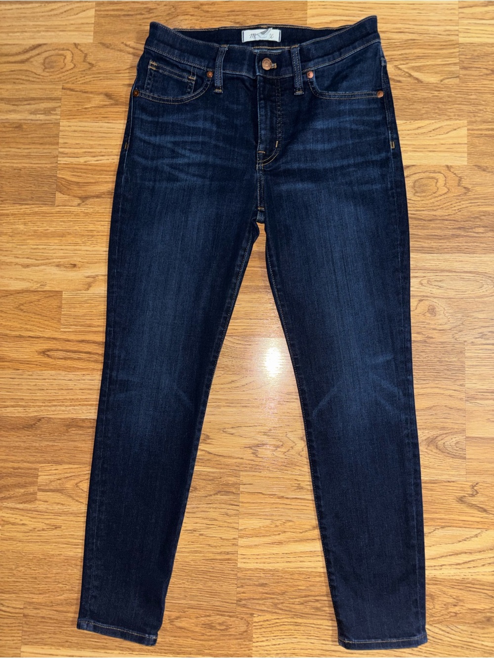 Madewell Women's petite Skinny Jeans - Dark Indigo Blue